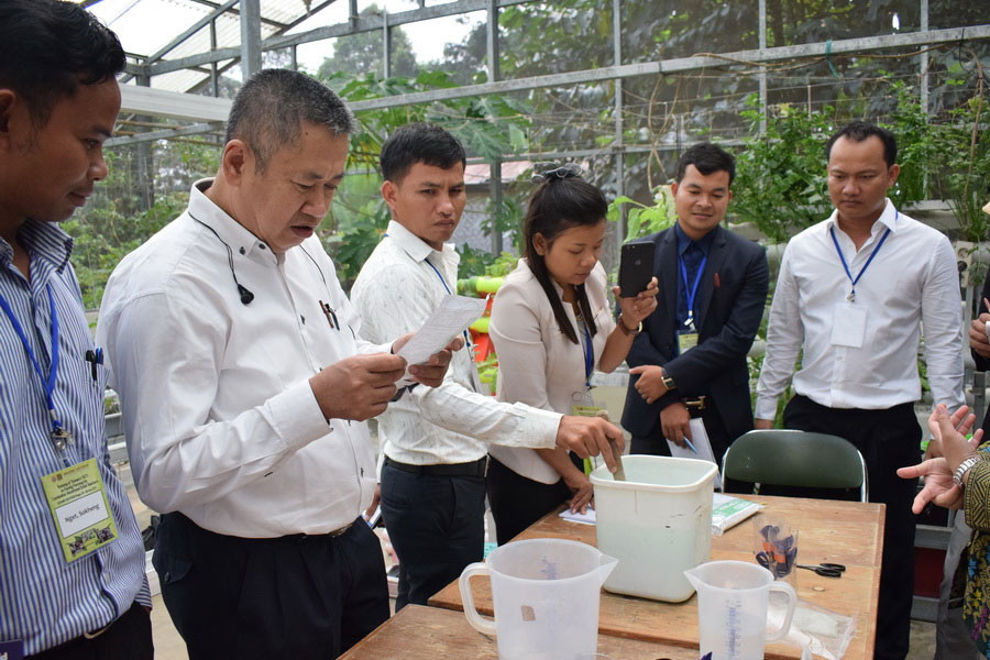 Eight Cambodian Vocational School Teachers Join Family Farming Training Course in BIOTROP