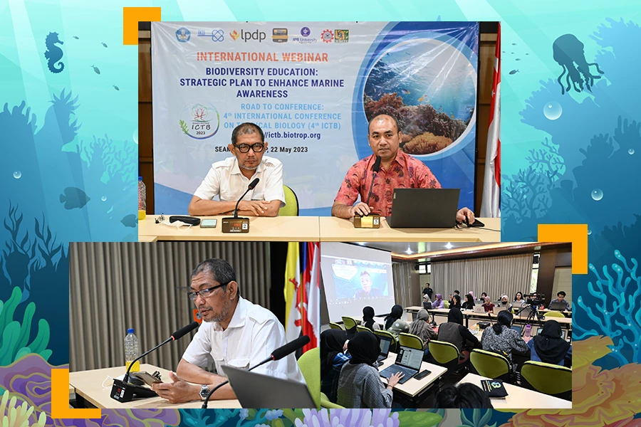 SEAMEO BIOTROP and IPB University Organize International Webinar on Biodiversity Education for Marine Awareness