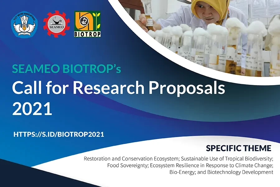SEAMEO BIOTROP Call for Research Proposals 2021