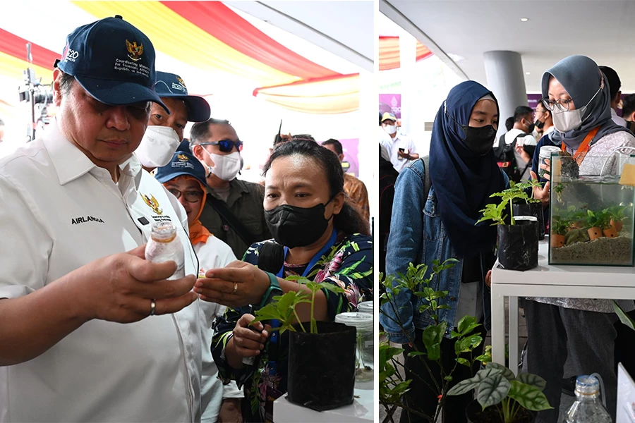 SEAMEO BIOTROP Introduces Agricultural Commodities Produced by using Tissue Culture Technique in Panen Raya Nusantara 2022