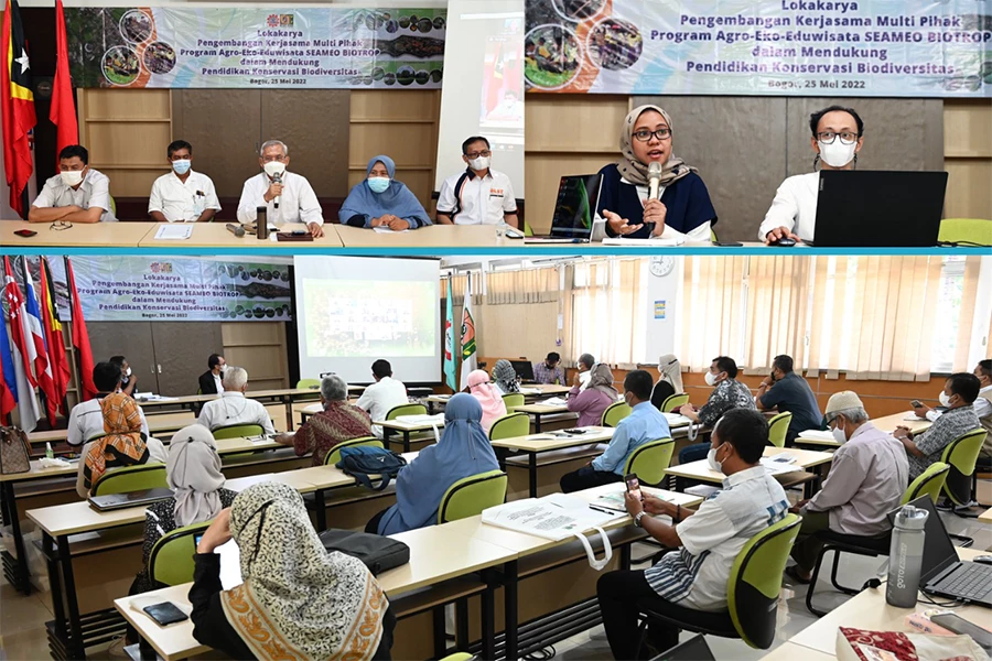 Workshop on Developing Multi-Stakeholders Collaboration on SEAMEO BIOTROP Agro-Eco-Edu Tourism Program in Supporting Education for Biodiversity Conservation
